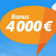 Bonus 4000 € + 15 € pre každého nového hráča!
