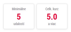 doxxbet 5 udalosti 5 kurz